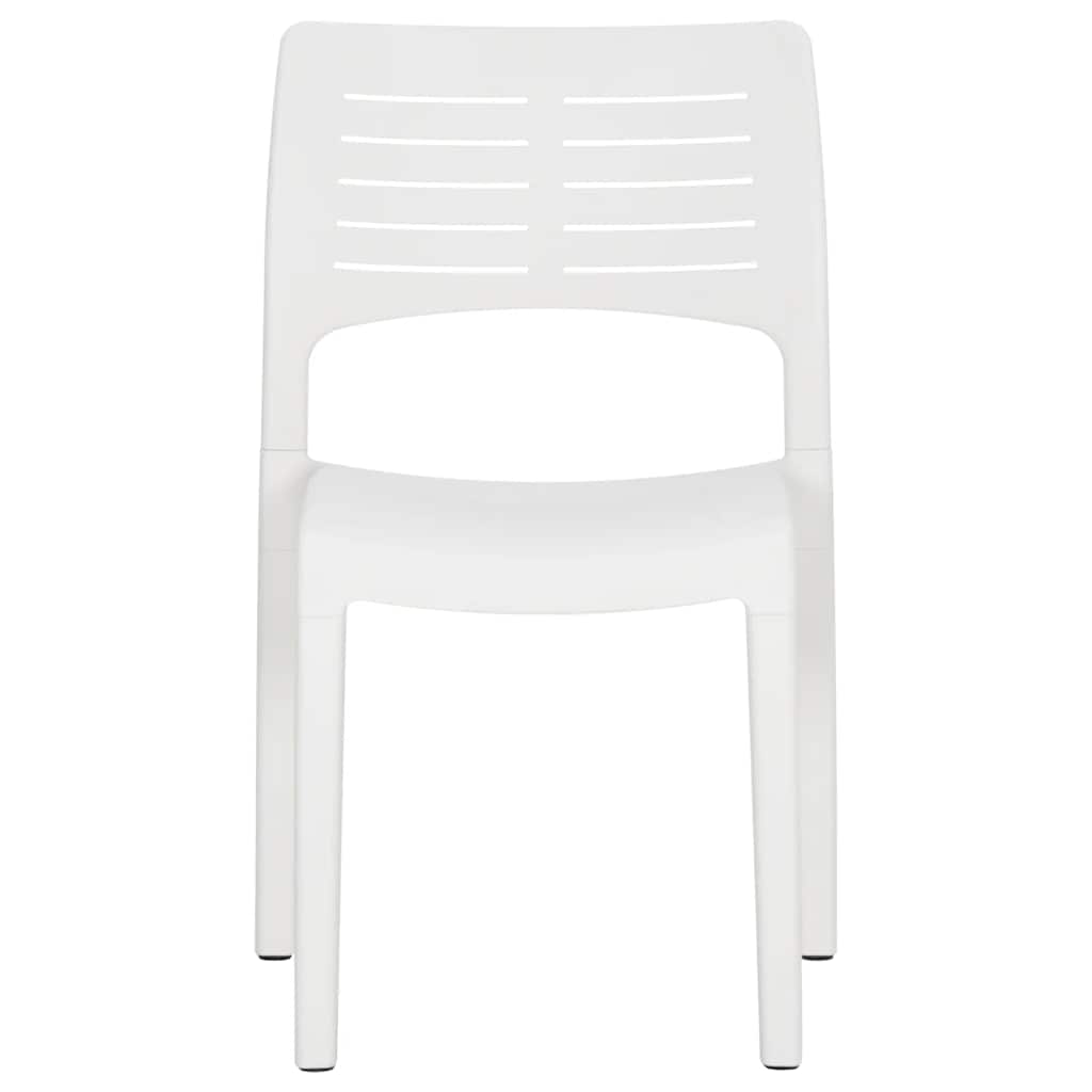 Cadeiras de jardim 2 pcs polipropileno branco