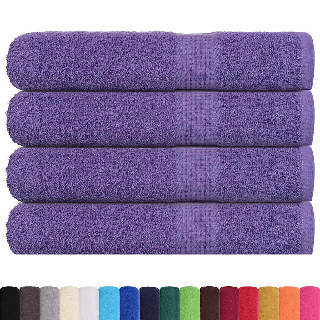 Toalhas de sauna frogn 4 pcs 80x200 cm 360 g/m² roxo
