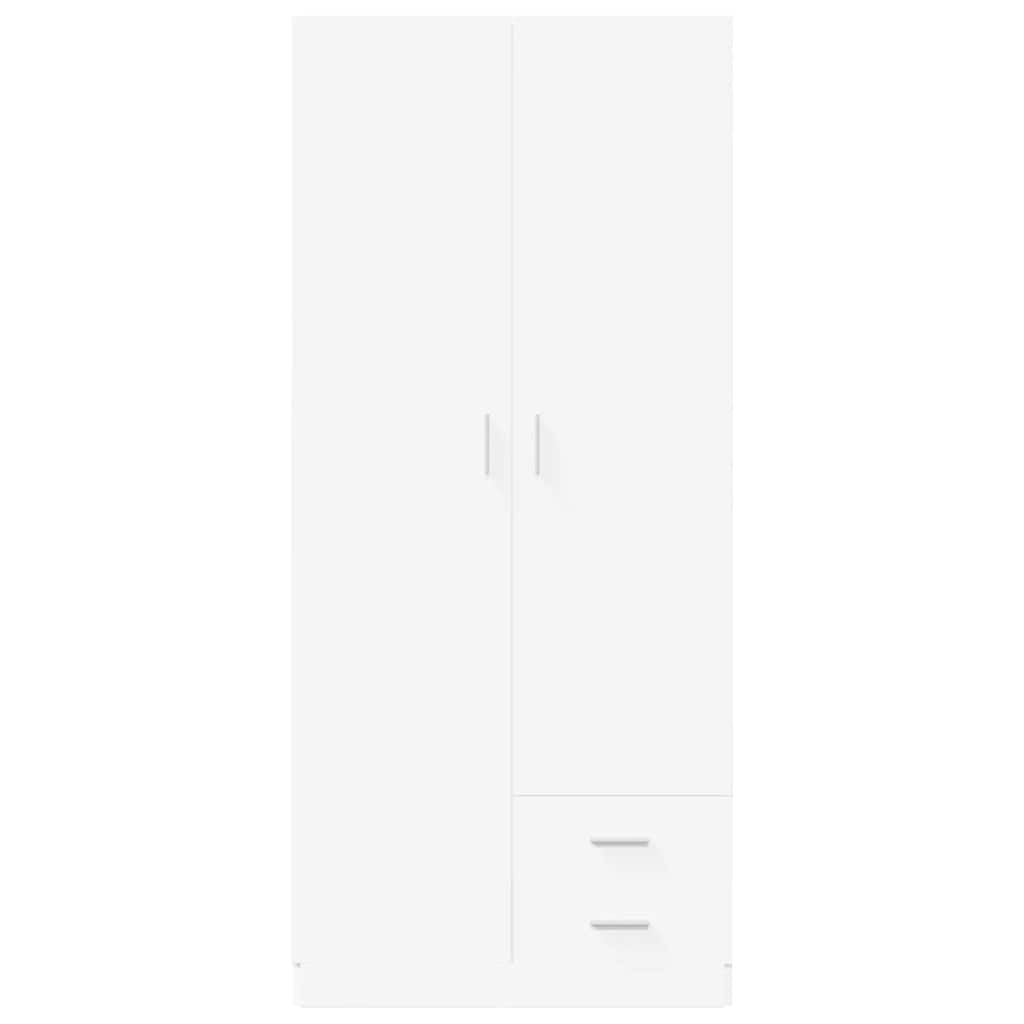 Roupeiro 80x52x180 cm derivados de madeira branco