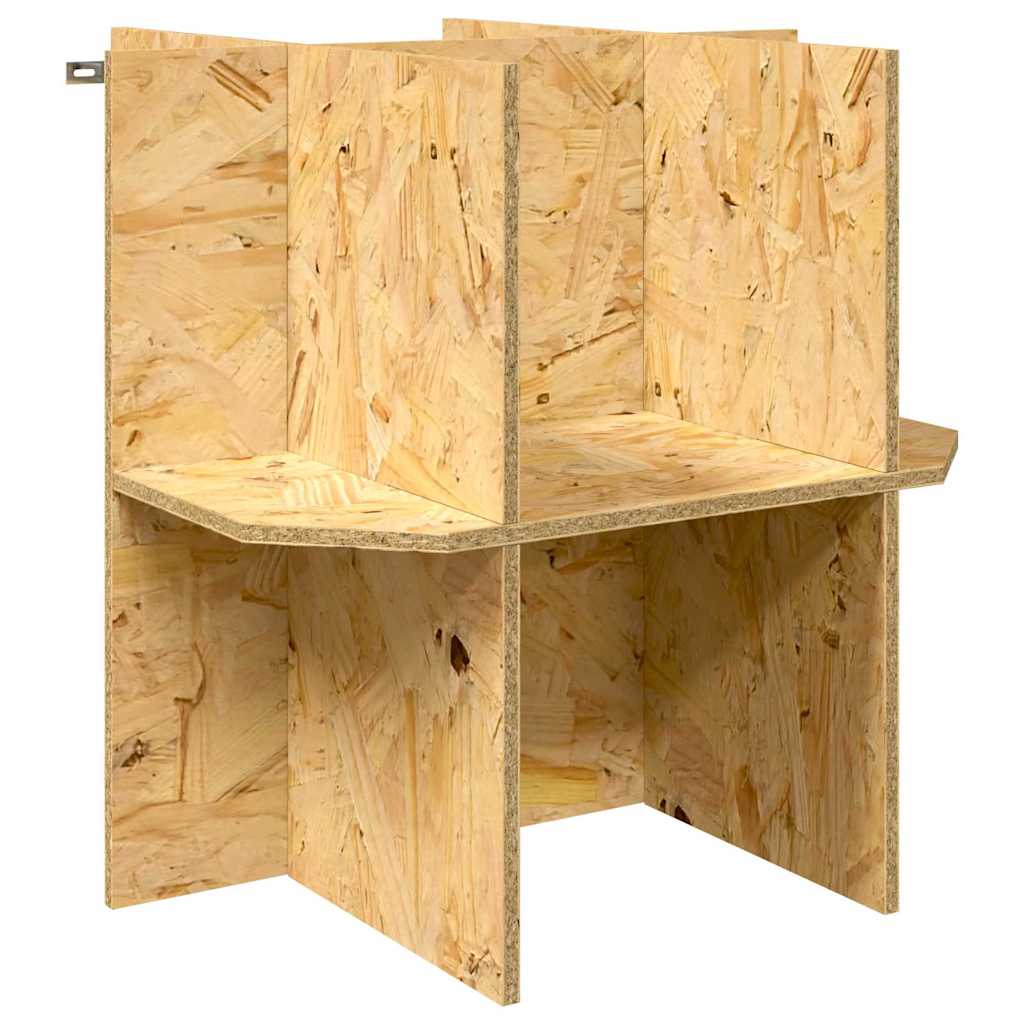 Base de terrário castanho 50 x 50 x 50 cm osb