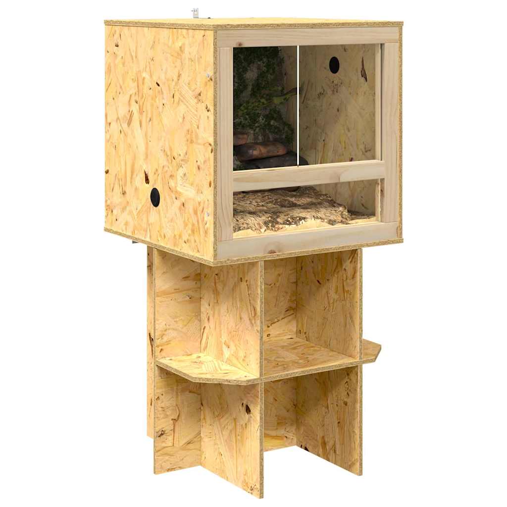 Base de terrário castanho 50 x 50 x 50 cm osb