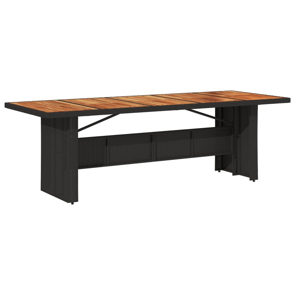 7 Pcs conjunto de jantar p/ jardim c/ almofadões vime PE preto