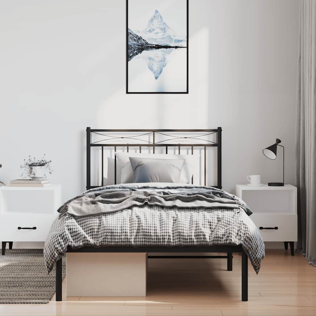 Cabeceira de substituição 193 cm metal branco