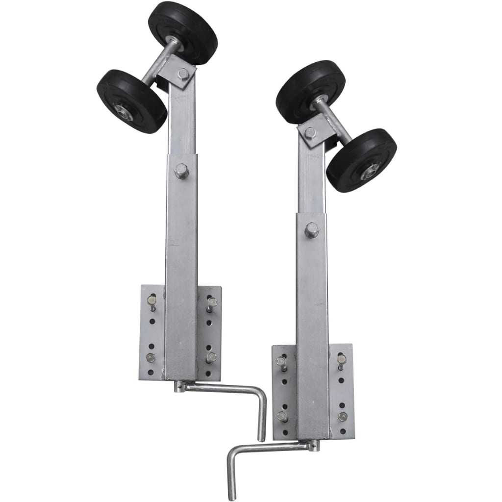 Suporte arco rolo duplo p/ reboque de barco conjunto 2 59-84 cm
