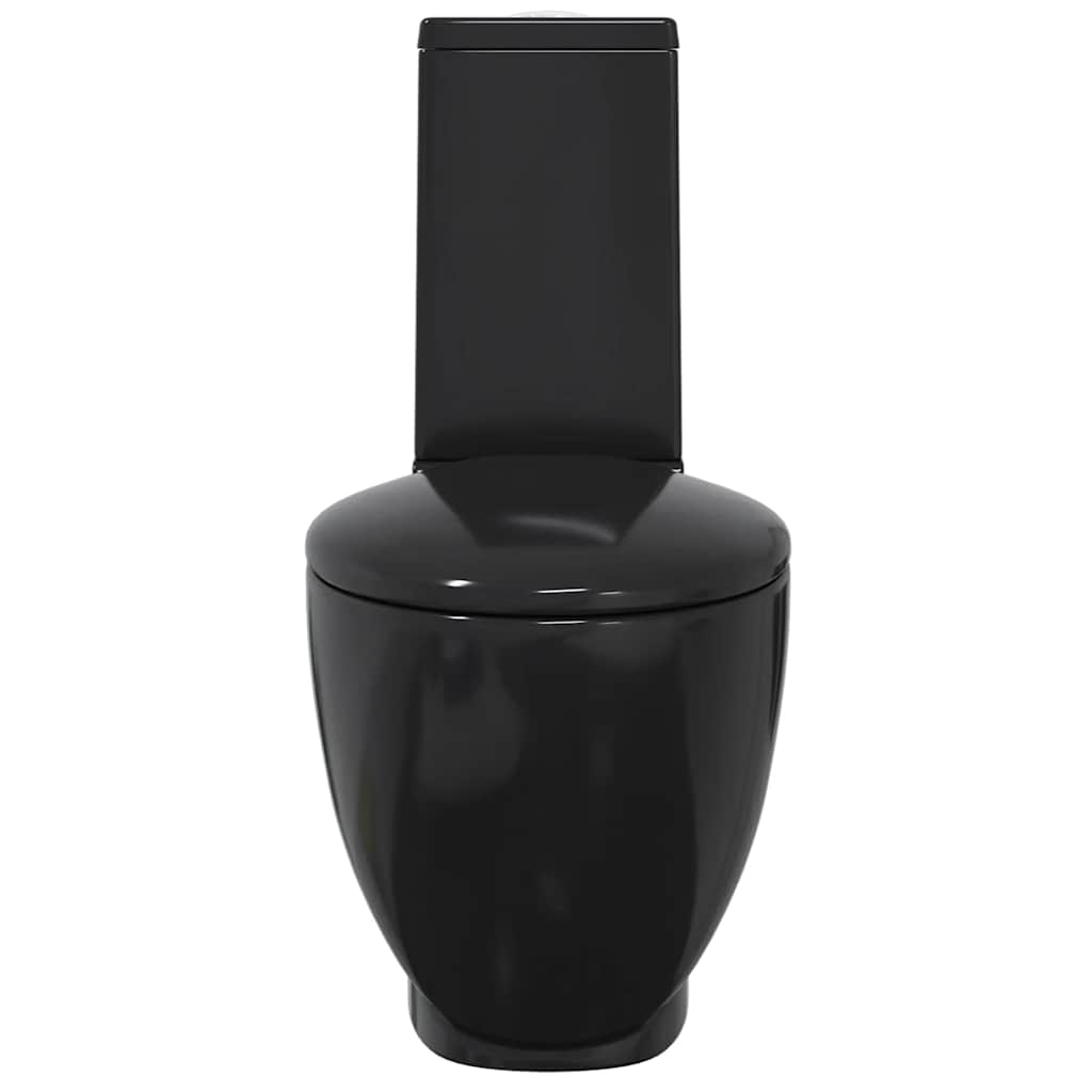 Sanita wc redonda cerâmica c/ descarga água inferior preto