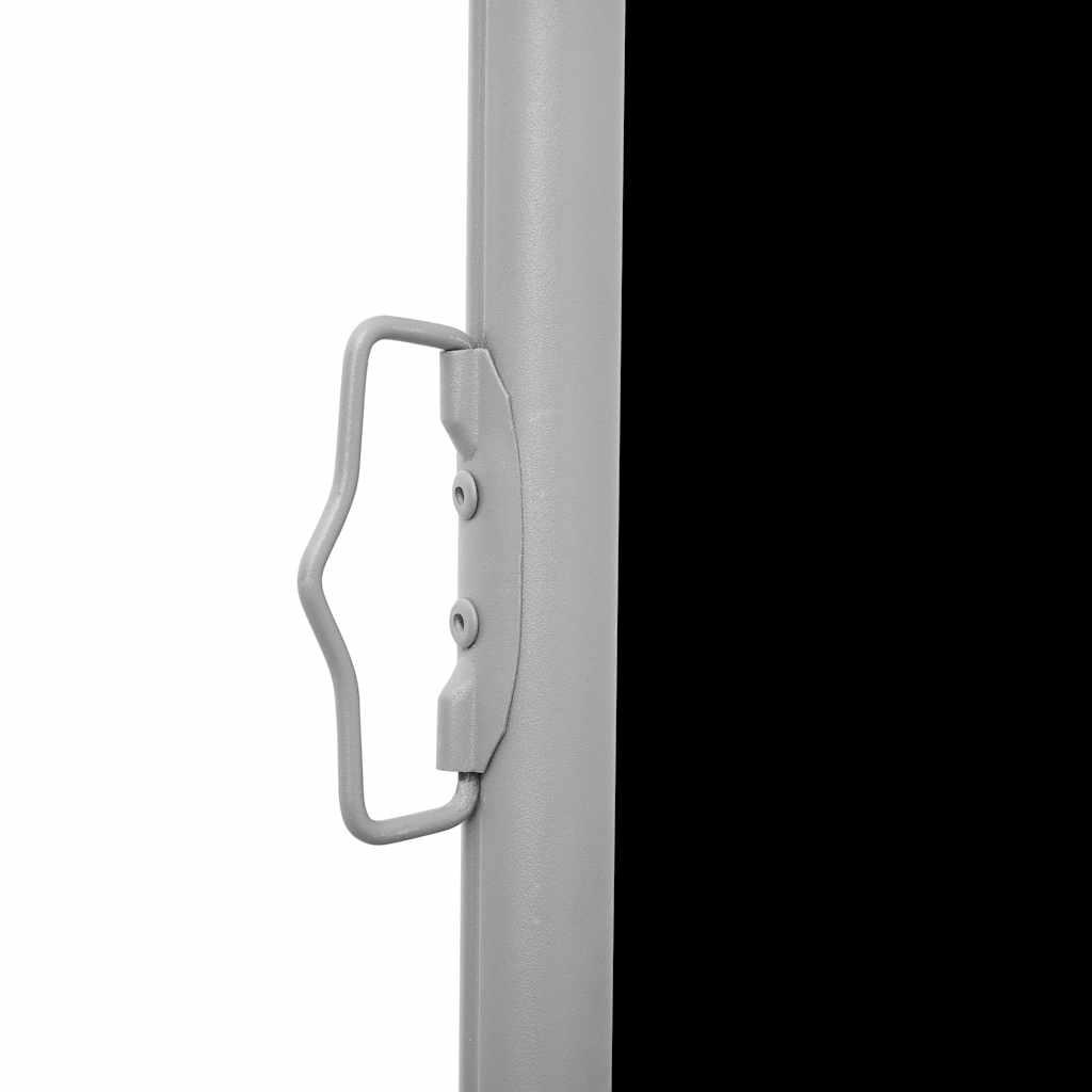Toldo lateral retrátil 160x600 cm preto