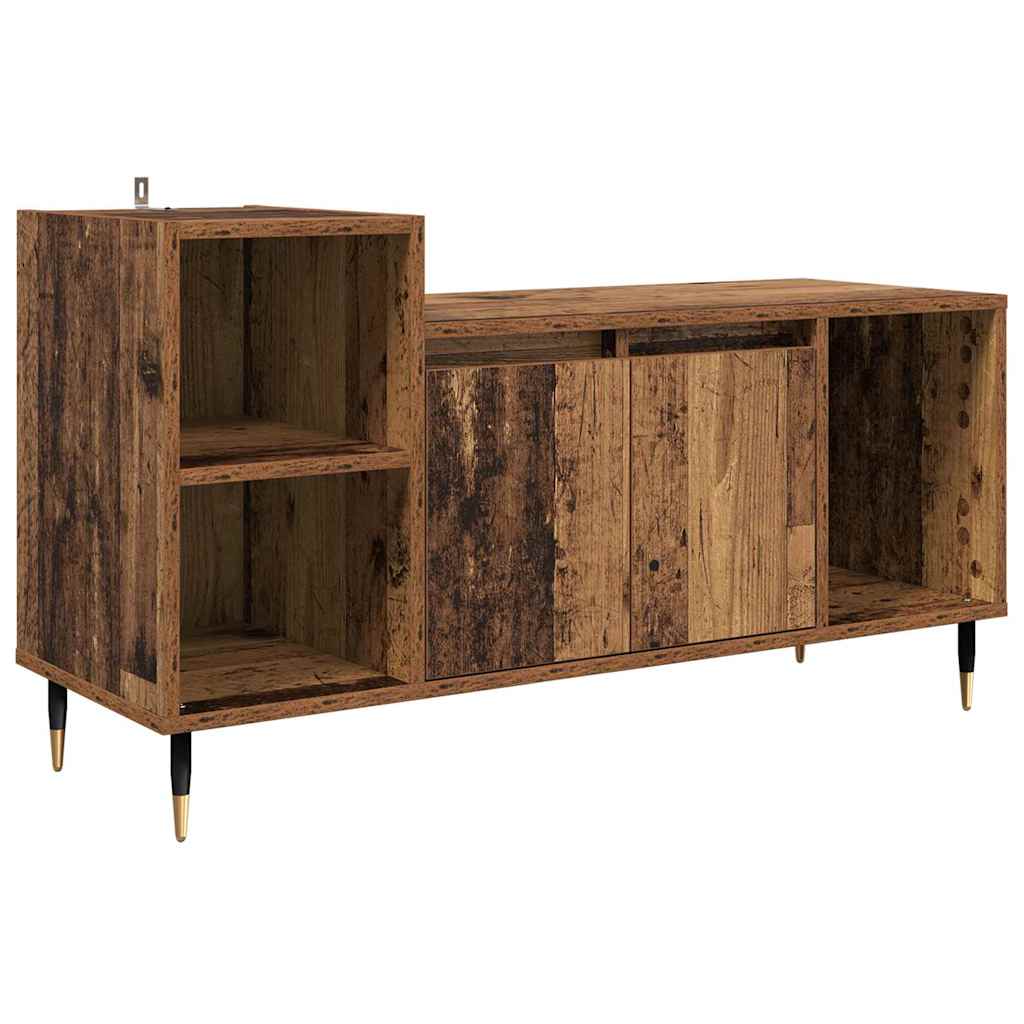 Gabinete para TV 100 x 35 x 55 cm madeira antiga