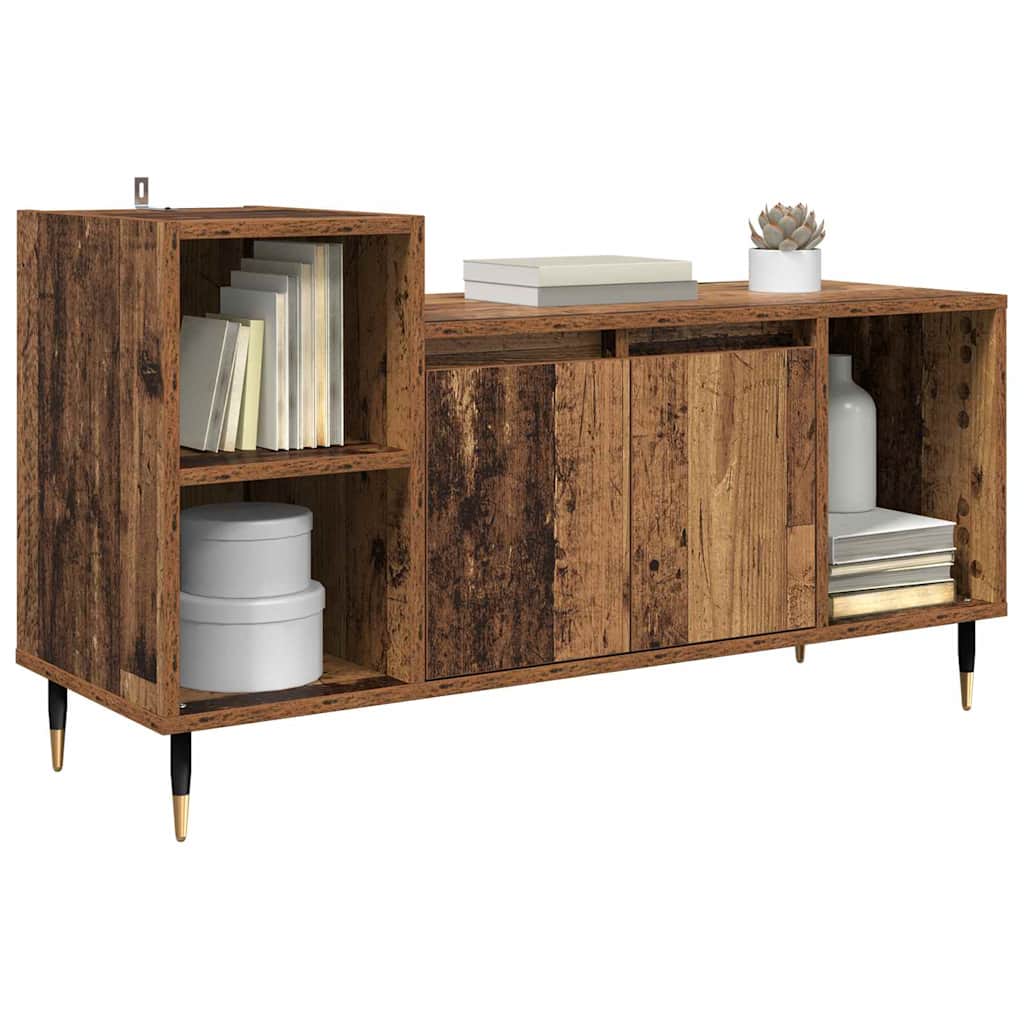 Gabinete para TV 100 x 35 x 55 cm madeira antiga