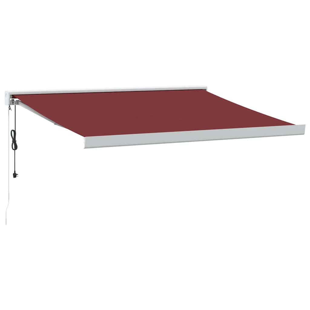 Toldo retrátil automático 350x250 cm bordô