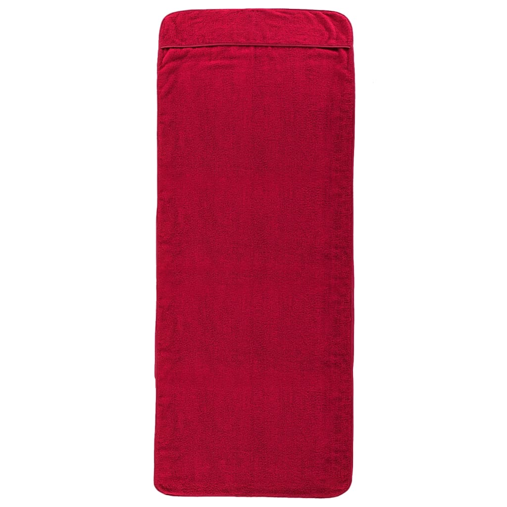 Toalhas de praia 2 pcs 75x200 cm tecido 400 gsm bordô