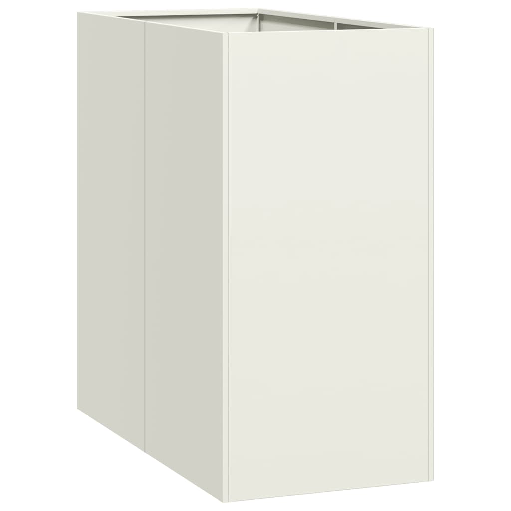 Vaso floreira 40x80x80 cm aço branco