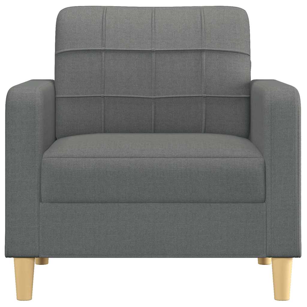 Poltrona 60 cm tecido cinzento-escuro