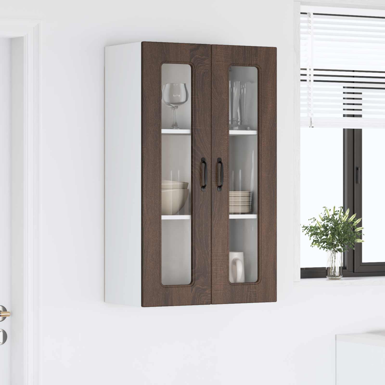 Painel de lava-louça kalmar carvalho marrom 60 x 31 x 100 cm