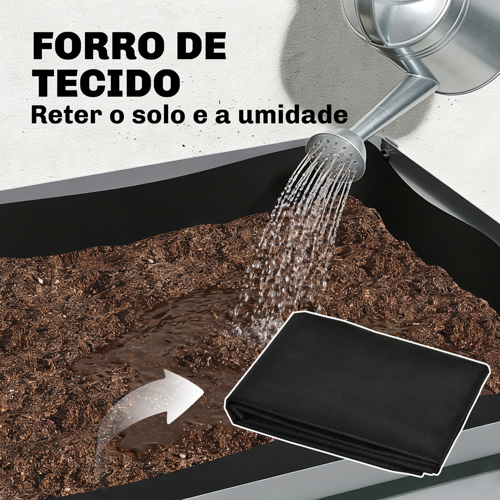 Horta elevada com prateleira inferior, mesa de cultivo em metal galvanizado com forro 120x55x80 cm cinzento prateado
