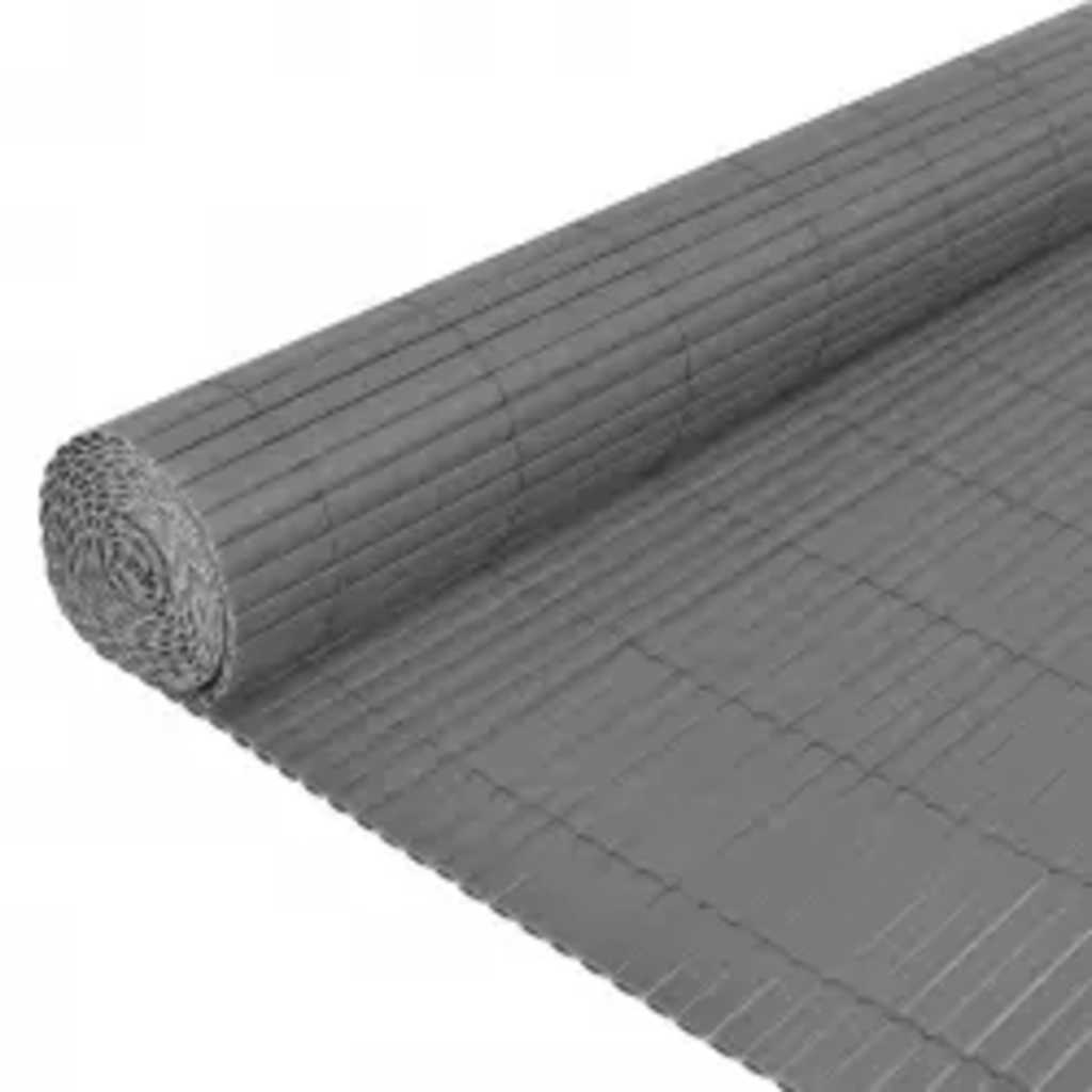 Cerca de jardim dupla face 110x300 cm cinzento