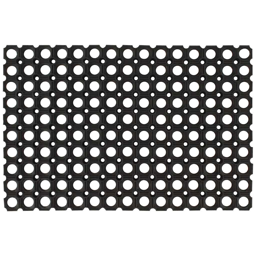 Tapete de porta retangular 40x60 cm borracha