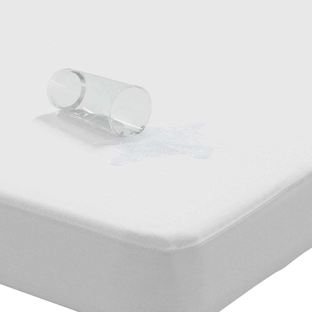 Protetor de colchão impermeável 180x200 cm branco