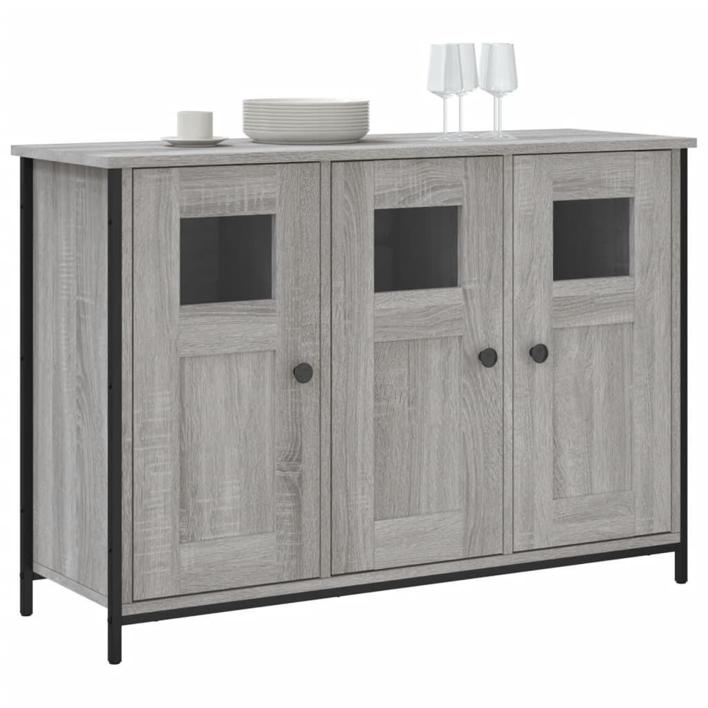 Aparador 100x35x70 cm derivados de madeira cinzento sonoma