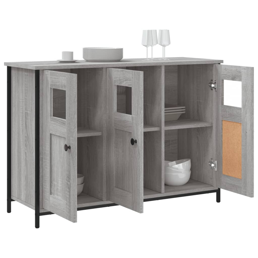 Aparador 100x35x70 cm derivados de madeira cinzento sonoma