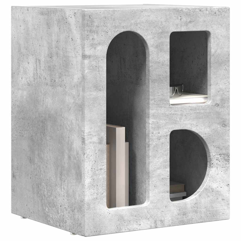Mesa-de-cabeceira elst cinzento 40 x 35 x 50 cm