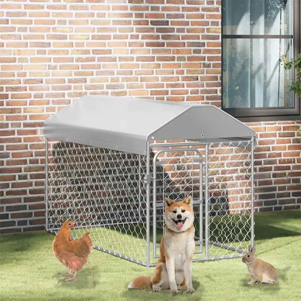 Canil de exterior com telhado 200x100x125 cm