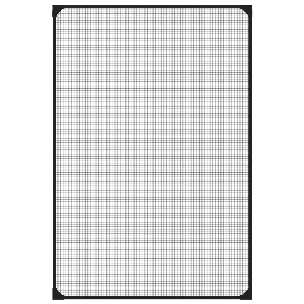 Tela anti-insetos magnética para janelas 80x120 cm antracite