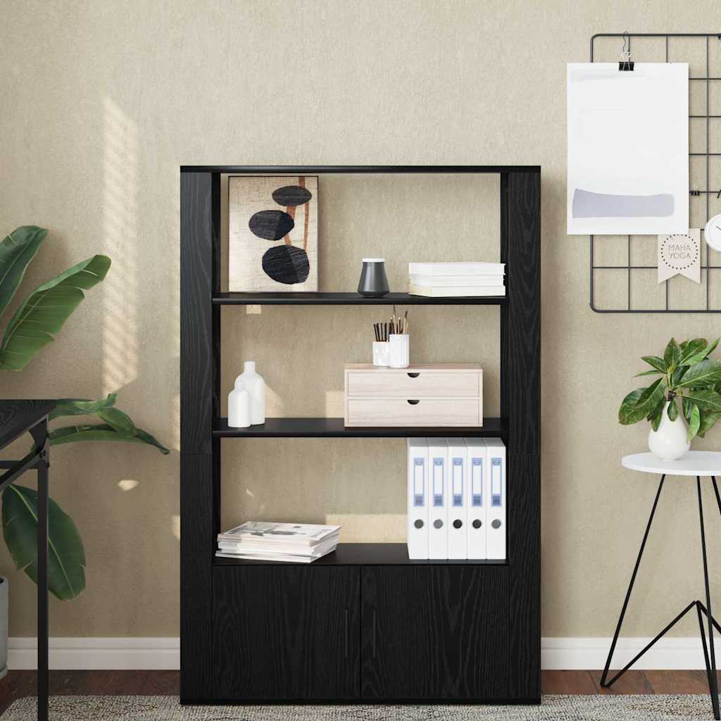 Buffet carvalho preto 30 x 80 x 119,5 cm derivados de madeira