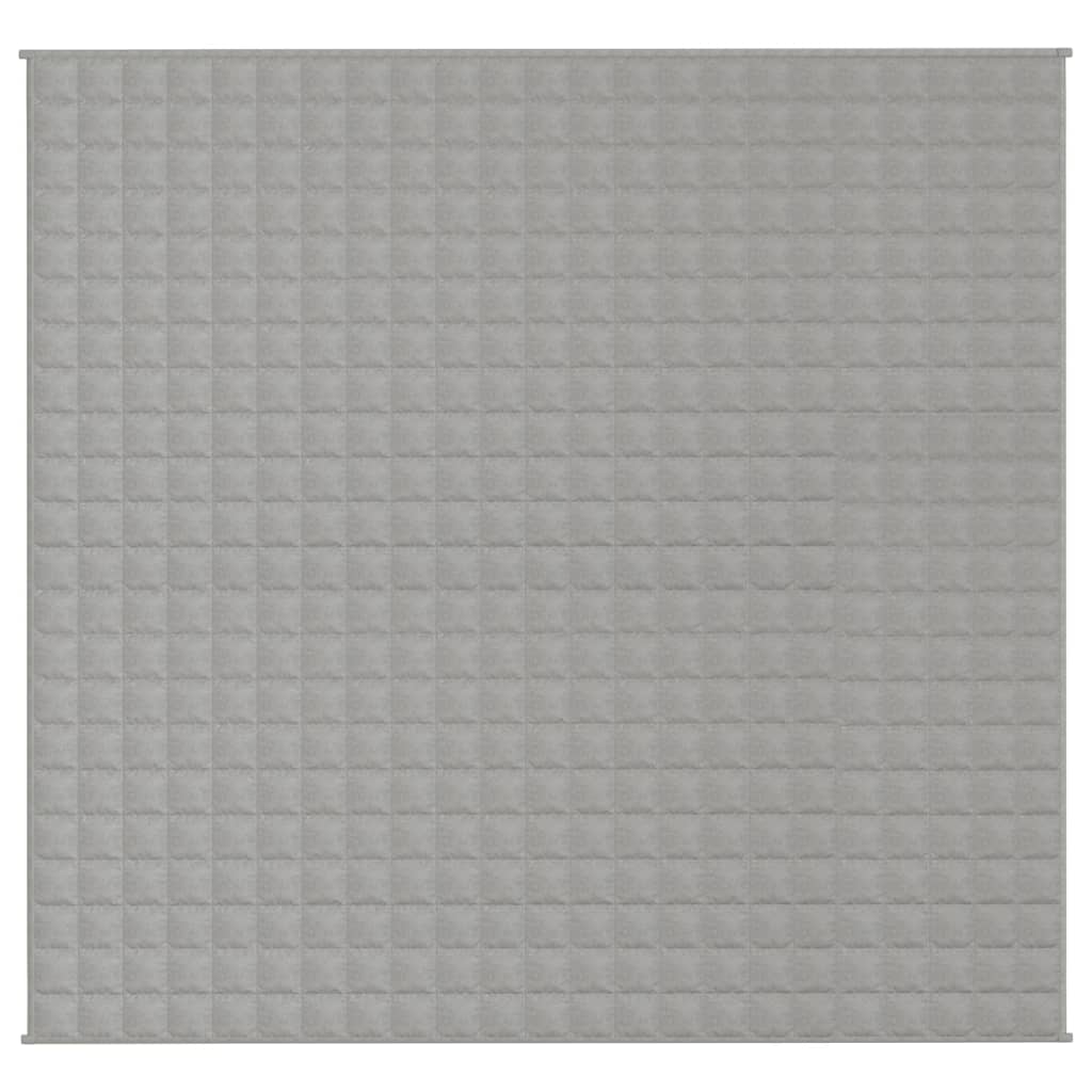 Manta pesada 15 kg 220x230 cm tecido cinzento