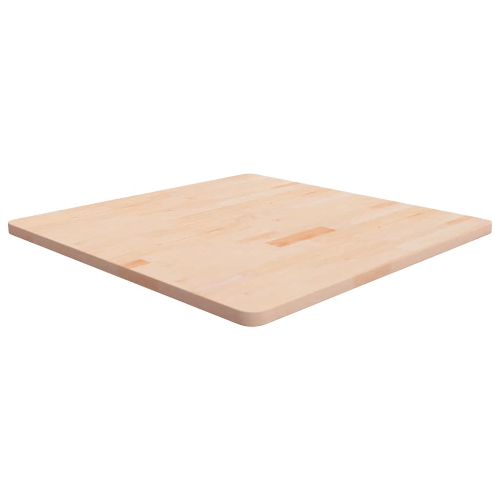 Tampo de mesa quadrado 80x80x2,5 cm carvalho maciço não tratado