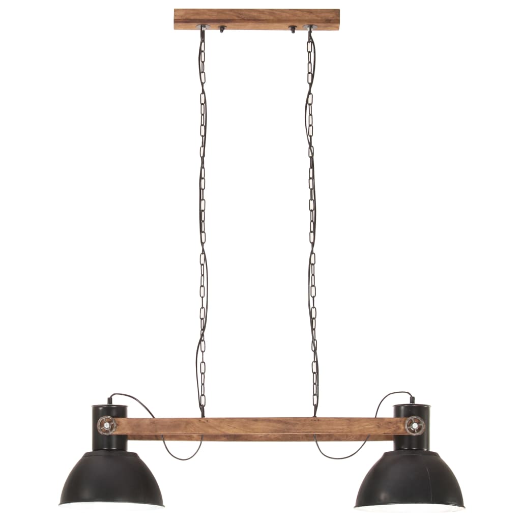 Candeeiro suspenso industrial 25 w 109 cm e27 preto