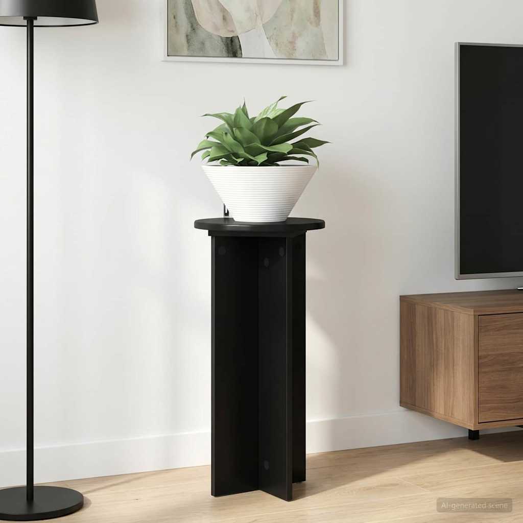 Suporte para plantas 2 unid. preto 29,5 x 29,5 x 60 cm