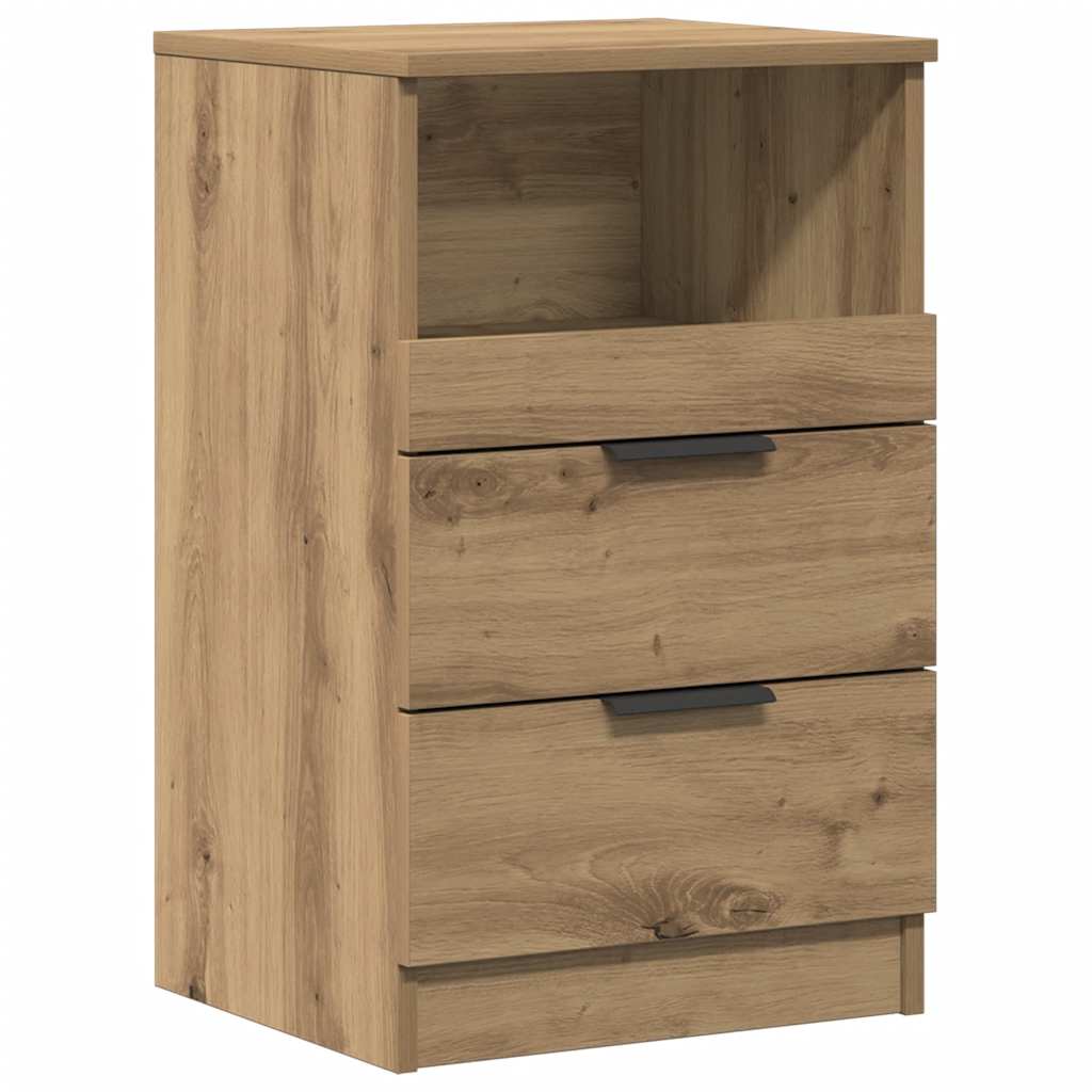 Mesa cabeceira 40x36x65 cm derivados madeira carvalho artisiano