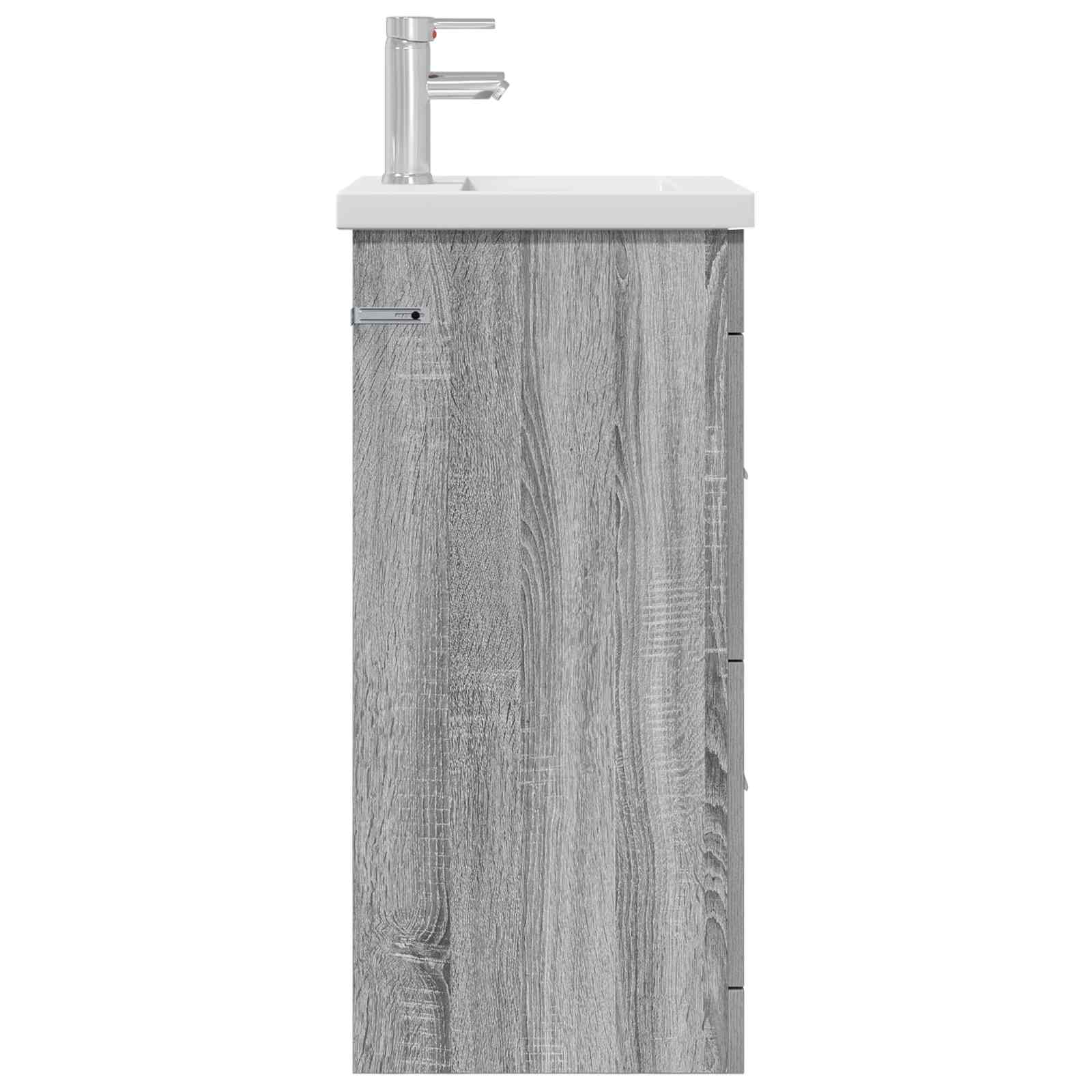 Gabinete de banheiro com pia sonoma cinzento 42 x 40 x 84,5 cm