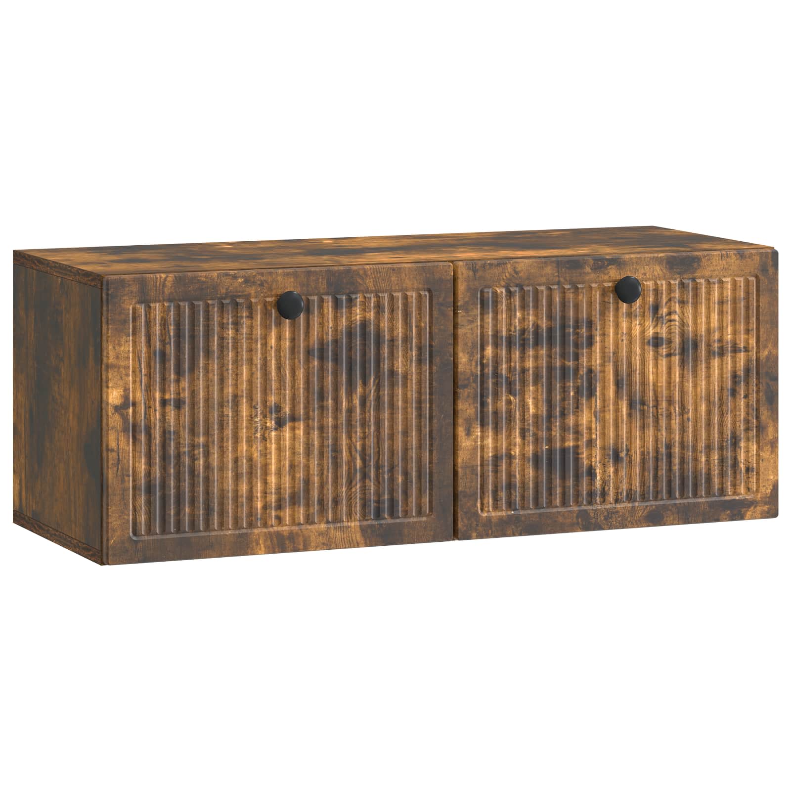 Gabinete de TV de parede carvalho fumado 78,5 x 31 x 30 cm