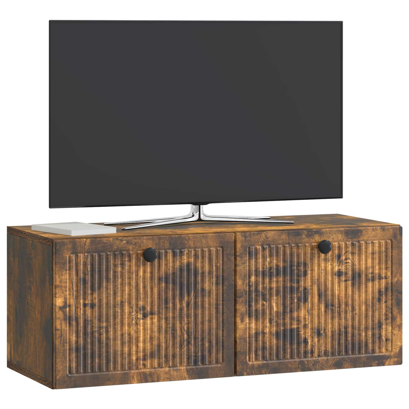 Gabinete de TV de parede carvalho fumado 78,5 x 31 x 30 cm