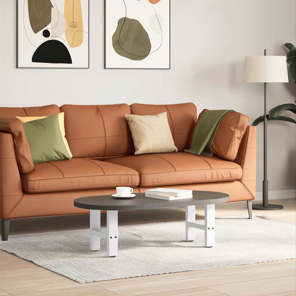 Pés para mesa de centro , brancos, 2 peças, 30x(30-31) cm, aço