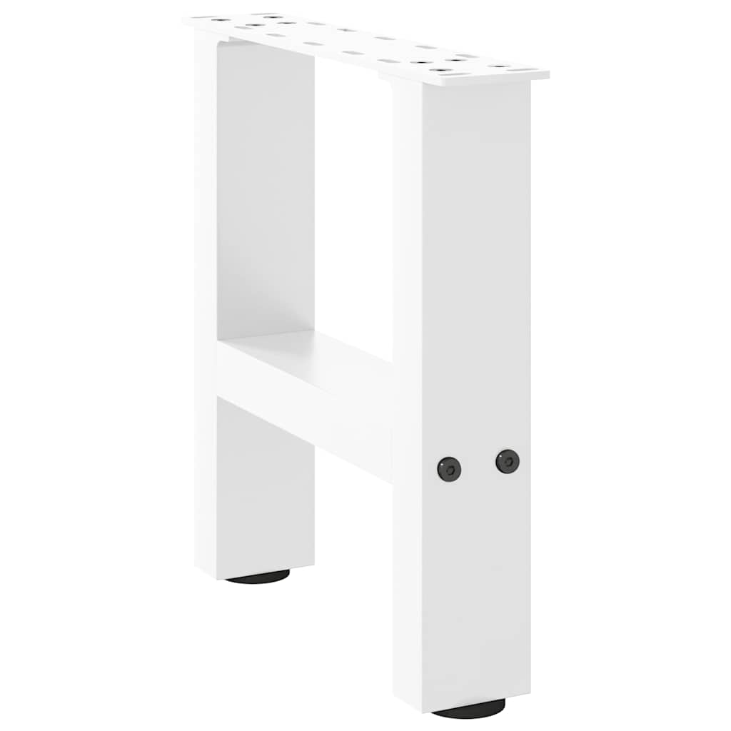 Pés para mesa de centro , brancos, 2 peças, 30x(30-31) cm, aço