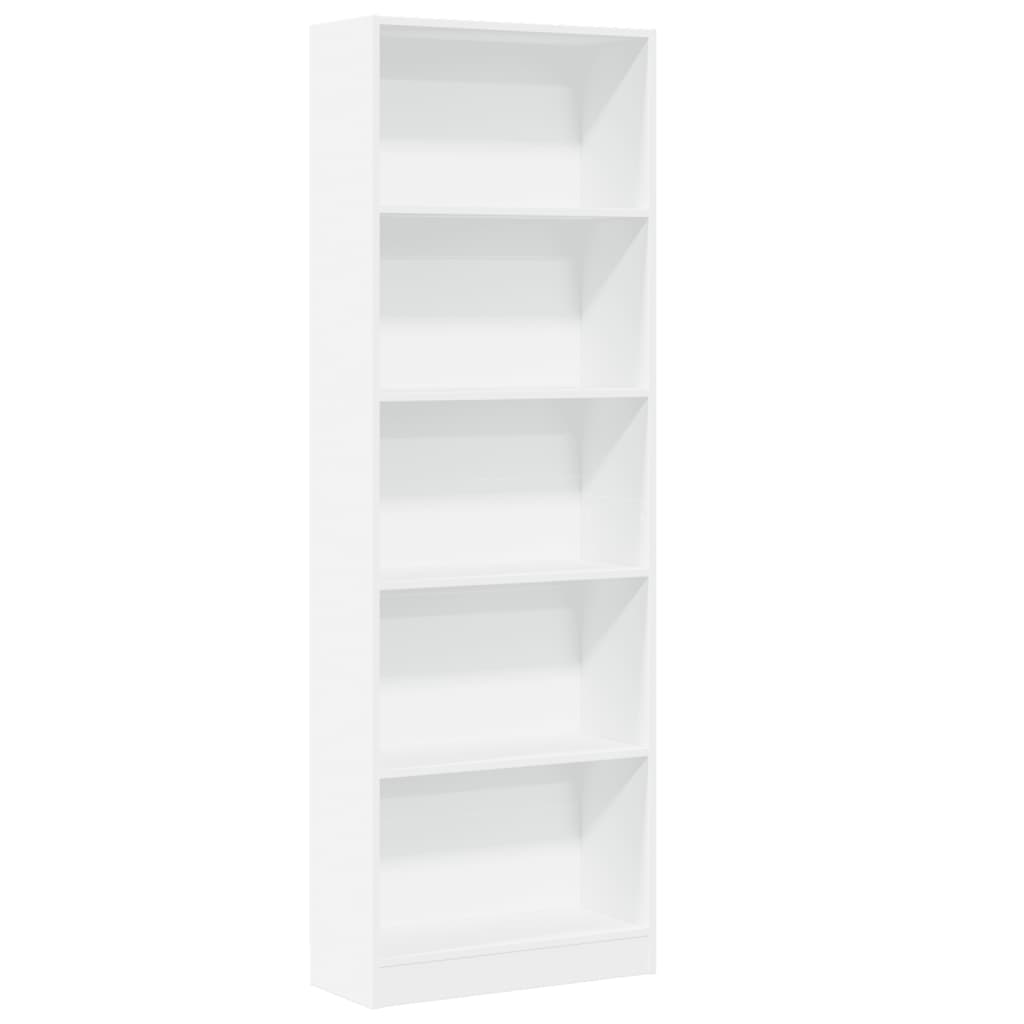 Estante branca 60x24x176 cm madeira engenheirada