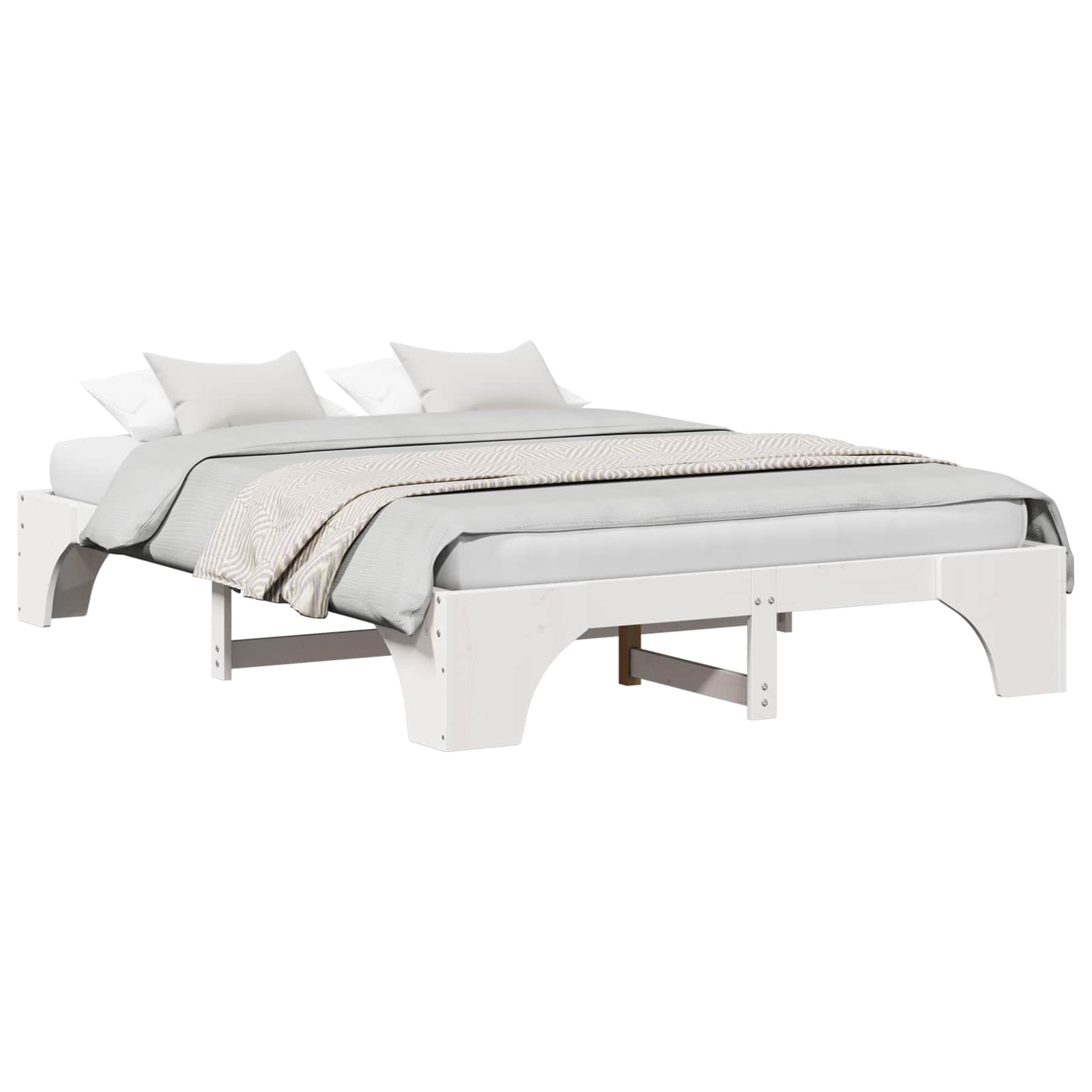 Estrutura da cama branco 150 x 200 cm