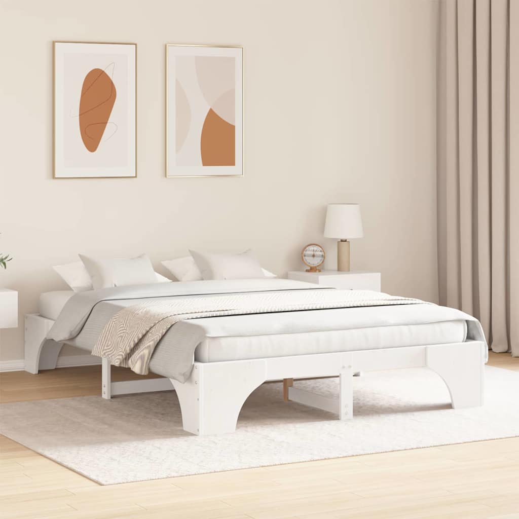 Estrutura da cama branco 150 x 200 cm