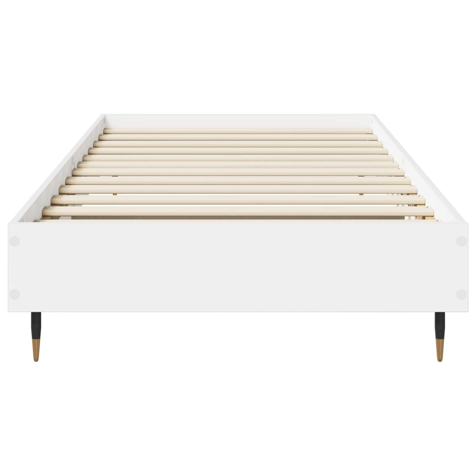 Estrutura da cama branco 80 x 200 cm derivados de madeira