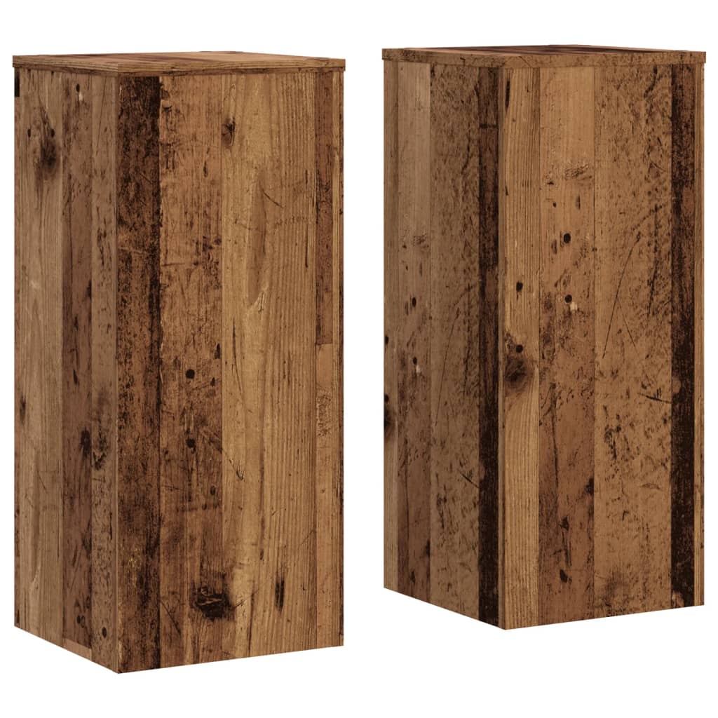 Suportes p/ plantas 2 pcs 30x30x70cm derivados de madeira