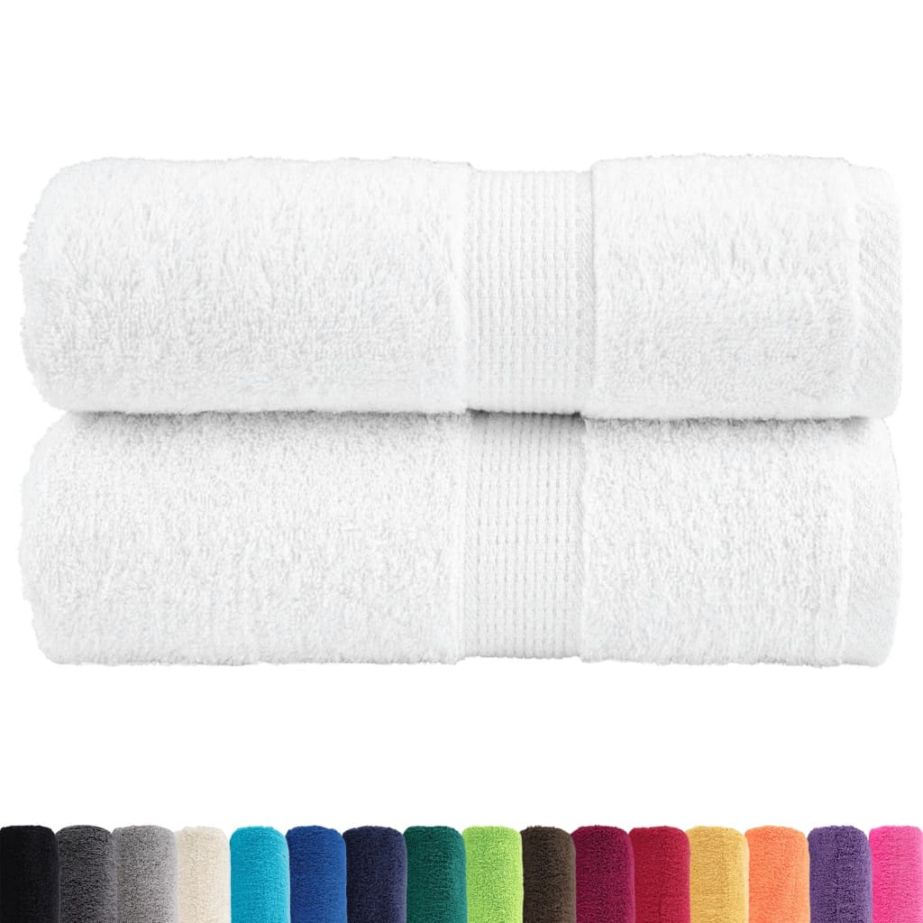 Toalhas de bidé premium solund 2 pcs 30x50 cm 600 gsm branco
