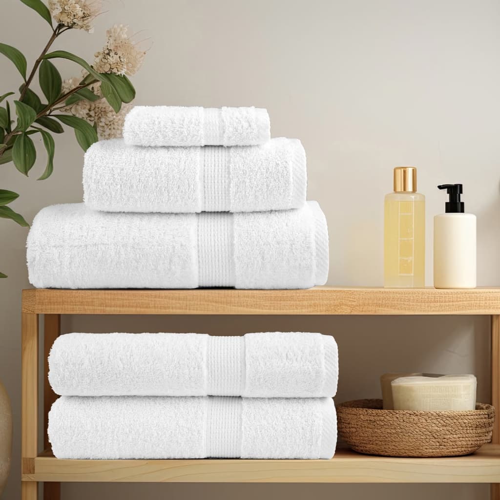 Toalhas de bidé premium solund 2 pcs 30x50 cm 600 gsm branco