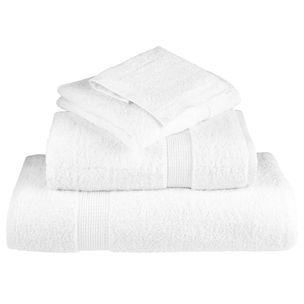 Toalhas de bidé premium solund 2 pcs 30x50 cm 600 gsm branco