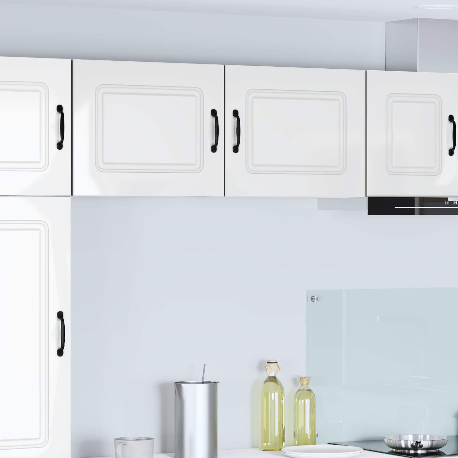 Painel de lava-louça kalmar 2 unid. branco brilhante