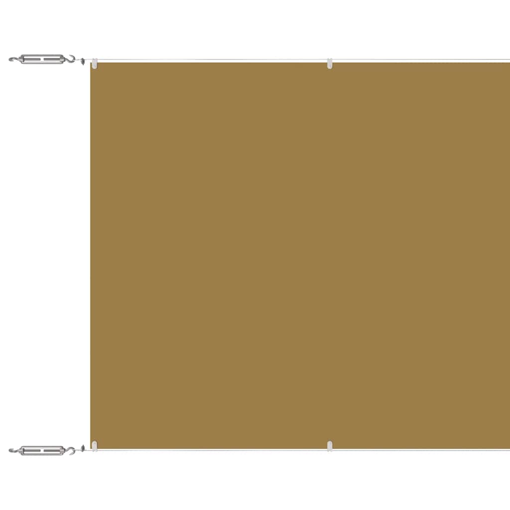 Toldo vertical 60x1200 cm tecido oxford bege