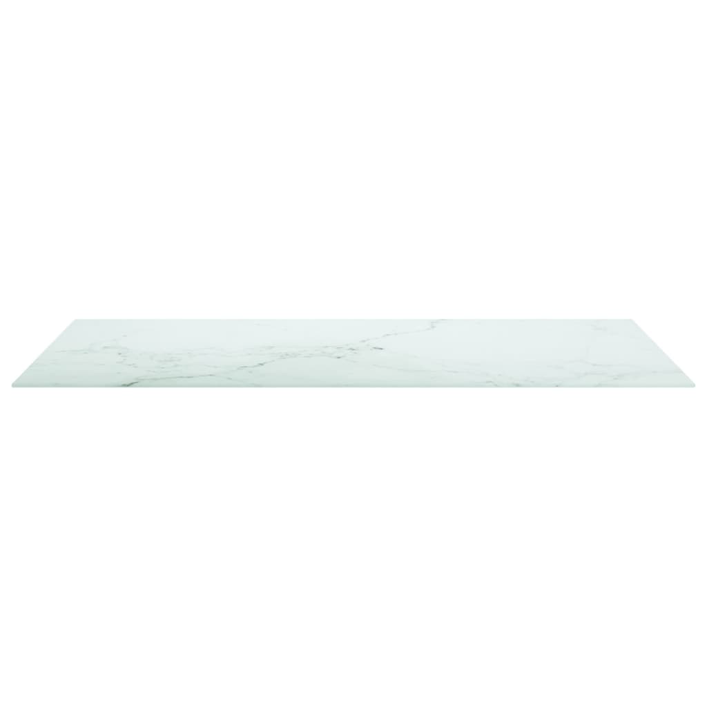 Tampo mesa 120x65cm 8mm vidro temperado design mármore branco