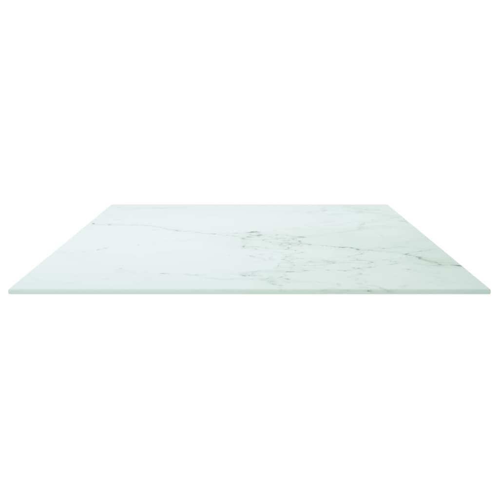 Tampo mesa 120x65cm 8mm vidro temperado design mármore branco