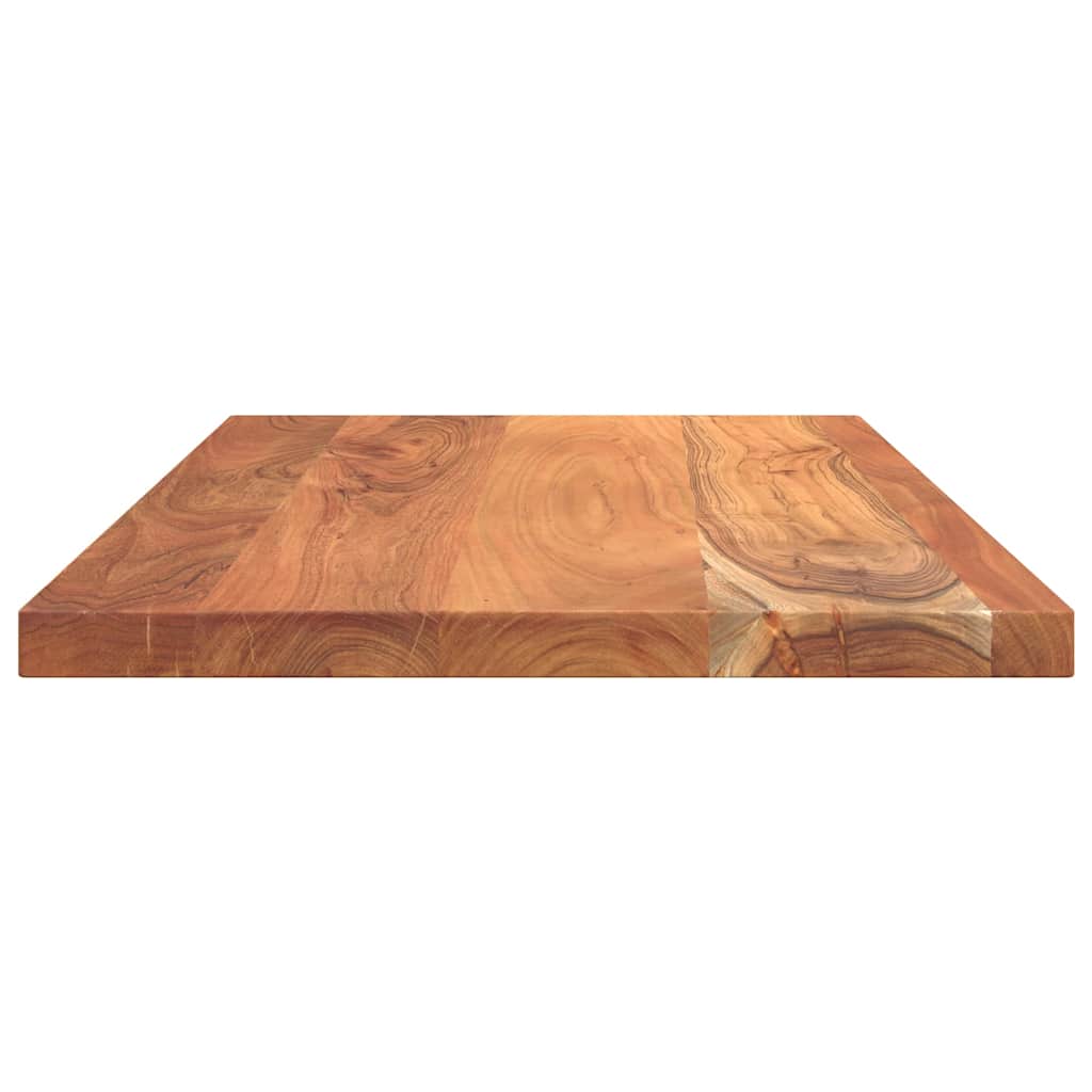 Tampo de mesa retangular 100x50x2,5 cm madeira de acácia maciça